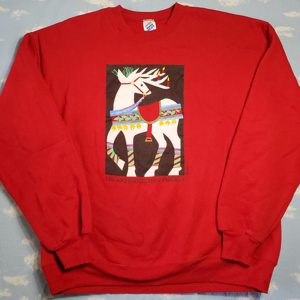 Vintage Jerzees Art Institute Chicago Sweater L